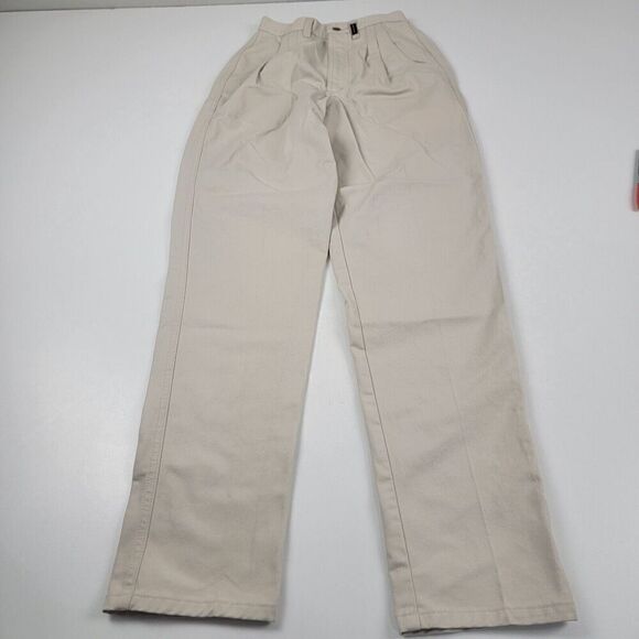Vtg 90s Rockies Beige High Rise Rocky Mountain Bareback Mom Western Pants 3/4 - Picture 6 of 13